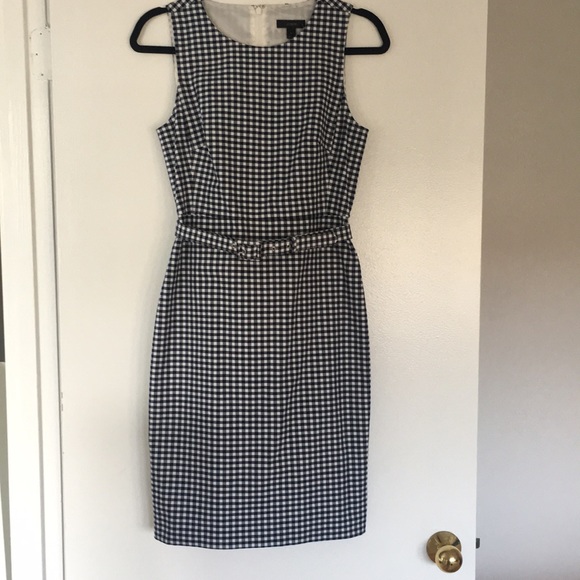 J.Crew belted Gingham Dress - Picture 3 of 10